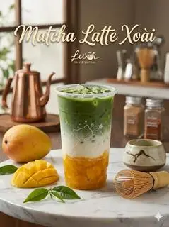 Hình ảnh Matcha latte xoài
