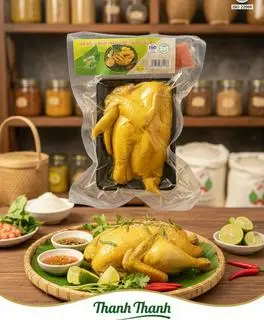Hình ảnh Gà đồi ủ muối thảo mộc Thanh Thanh (Nửa con)