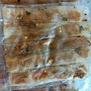 Hình ảnh Bánh tráng dẻo cuốn hành phi