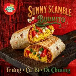 Hình ảnh Sunny Scramble Burrito | Trứng Ngoáy • Cà Bi • Ớt Chuông