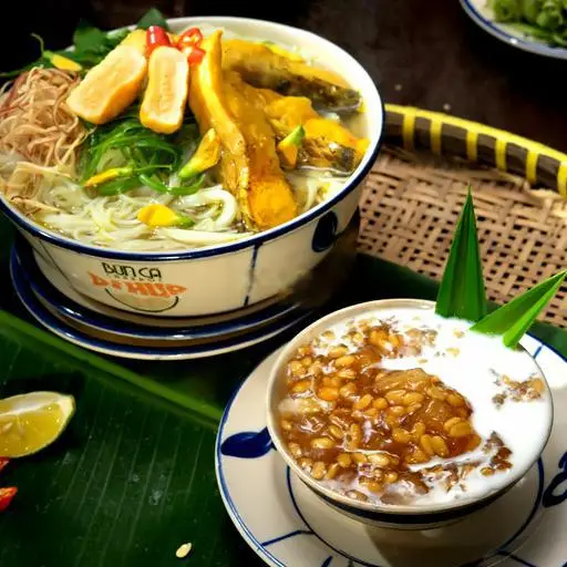 Hình ảnh Bún cá - chè bưởi