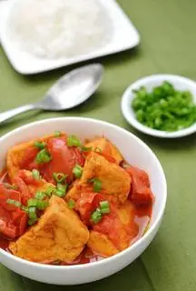 Hình ảnh Đậu Chiên Sốt Cà - Fried Tofu with Tomato sauce