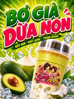 Hình ảnh Bơ già dừa non - 700ml