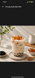 Hình ảnh Ô Long Xuân Đào Sữa