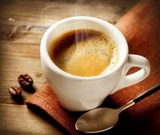 Hình ảnh cafe sữa nóng pha máy