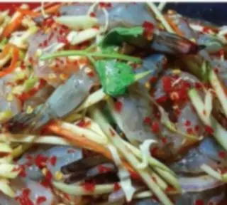 Hình ảnh Combo 2 gỏi - gỏi Thái xoài tôm sống - gỏi đu đủ Thái tôm cua