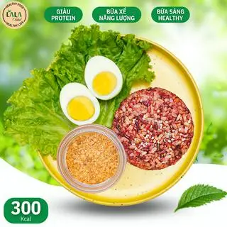Hình ảnh Cơm lứt muối mè + Trứng protein