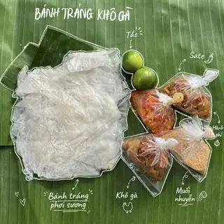 Hình ảnh Bánh tráng khô gà