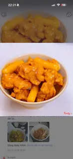 Hình ảnh Box Gà Tokbokki Size M mix Sốt Chua Ngọt+ Coca