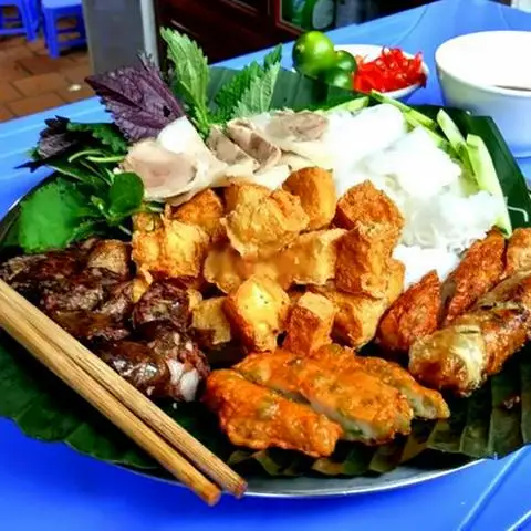 Hình ảnh Combo 2 suất bún đậu mắm tôm đầy đủ - kèm 1 pepsi hoặc 1 7up