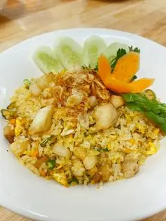Hình ảnh Cơm rang tóp mỡ - ăn kèm kim chi