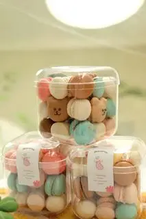 Hình ảnh Macaron Box Gấu Cute
