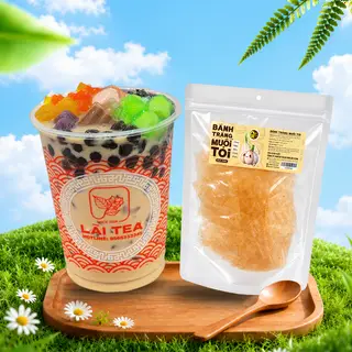 Hình ảnh Combo Trà Sữa Truyền Thống Full Topping + Bánh Tráng Muối Tỏi Chill