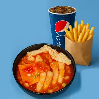 Hình ảnh Combo đủ ăn ( 1 Tokbokki , 1 Khoai vừa , 1 Pepsi)