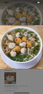 Hình ảnh bún bò Huế chả cua mọc bò