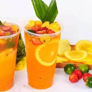 Hình ảnh trà trái cây nhiệt đới