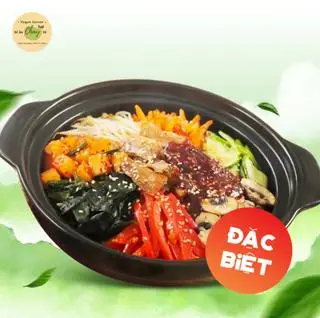 Hình ảnh Cơm trộn sốt Hàn full topping