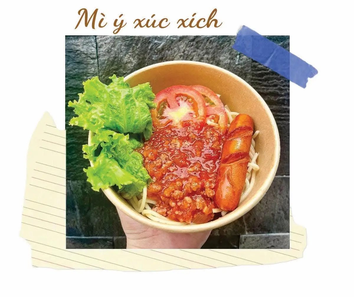 Hình ảnh Mỳ Ý xúc xích