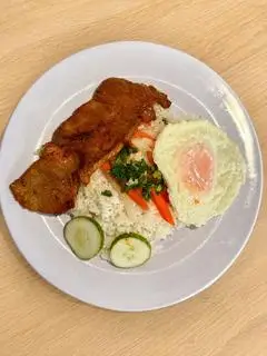 Hình ảnh Cơm sườn - ốp La 