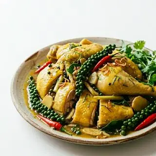 Hình ảnh Gà Hấp Tiêu Xanh(1/2 Con)