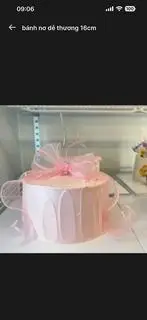 Hình ảnh Bánh kem nơ dễ thương