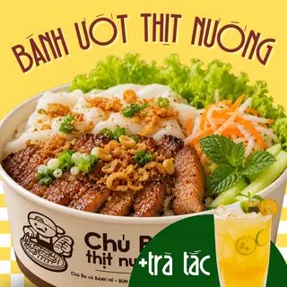 Hình ảnh Combo Bánh Ướt Thịt Nướng + Trà Tắc
