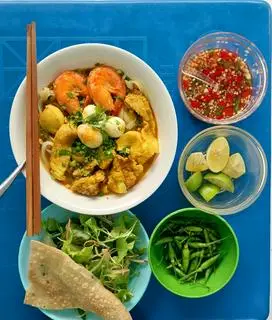 Hình ảnh Mì Quảng Thịt - Tôm - Trứng Cút