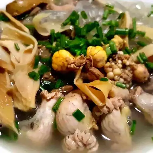 Hình ảnh Bún măng lòng gà - trứng non