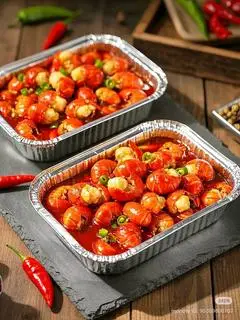 Hình ảnh Đuôi tôm hùm đất sốt tỏi