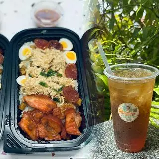 Hình ảnh Combo Xôi Xá Xíu sốt thịt bằm, Sâm bí đao hạt chia - Ngon bổ rẻ