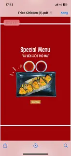 Hình ảnh Gà viên xốt phô mai