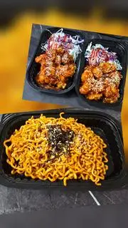 Hình ảnh Combo best seller ( Gà sốt cay 6 viên, Gà sốt chua ngọt 6 viên, mì cay khô )