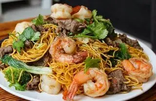 Hình ảnh Mì trộn tôm