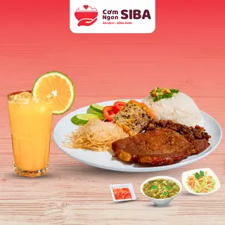 Hình ảnh MN_Combo Cơm Sườn Nướng + Nước ép Cam