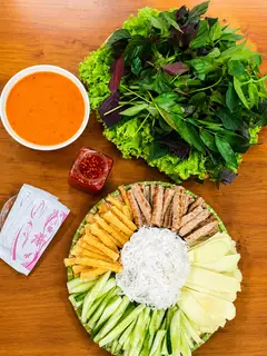 Hình ảnh set nem nướng 3 người ăn ( 21 miếng nem)
