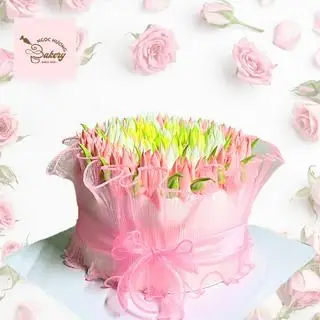 Hình ảnh Bánh kem hoa tulip size 17cm