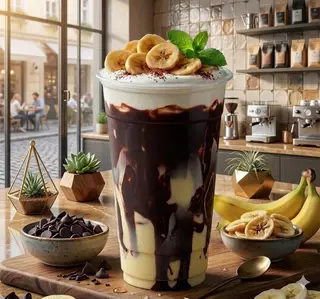 Hình ảnh Sữa Chuối Daklava +Đá sạch nhà làm