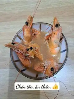 Hình ảnh Chén tôm ăn thêm (nấu chín)