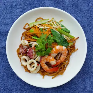 Hình ảnh Mì gói áp chảo hải sản