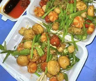 Hình ảnh  Cá Viên Sốt Mắm Tỏi Phần Lớn
