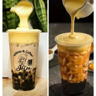 Hình ảnh trà sữa machiato kem trứng độc quyền nhà hĩm