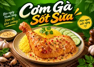 Hình ảnh Cơm Gà Sốt Ớt Sữa