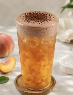 Hình ảnh Trà đào socola foam