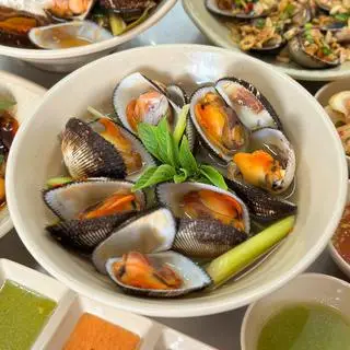 Hình ảnh sò lông hấp sả 