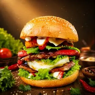 Hình ảnh Burger Best Seller Đặc Biệt - Ahy 201 Tân Hoà Đông