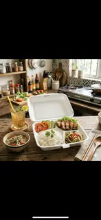 Hình ảnh Cơm ba chỉ chiên kèm sốt tự chọn
