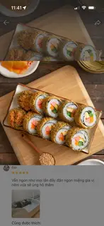 Hình ảnh Kimbap 2 chiếc
