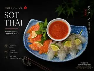 Hình ảnh MT - Cá hồi và tôm sốt thái