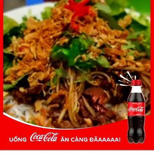 Hình ảnh Phở xào mềm bò + coca