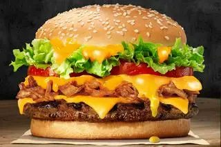 Hình ảnh Hambuger bò pho mai
